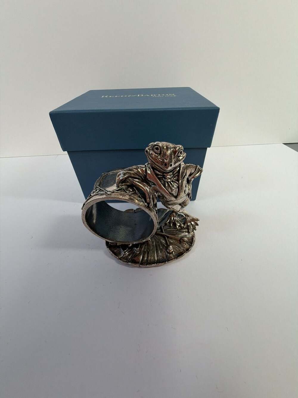 Reed & Barton 1824 Collection Silverplate Frog Napkin Ring